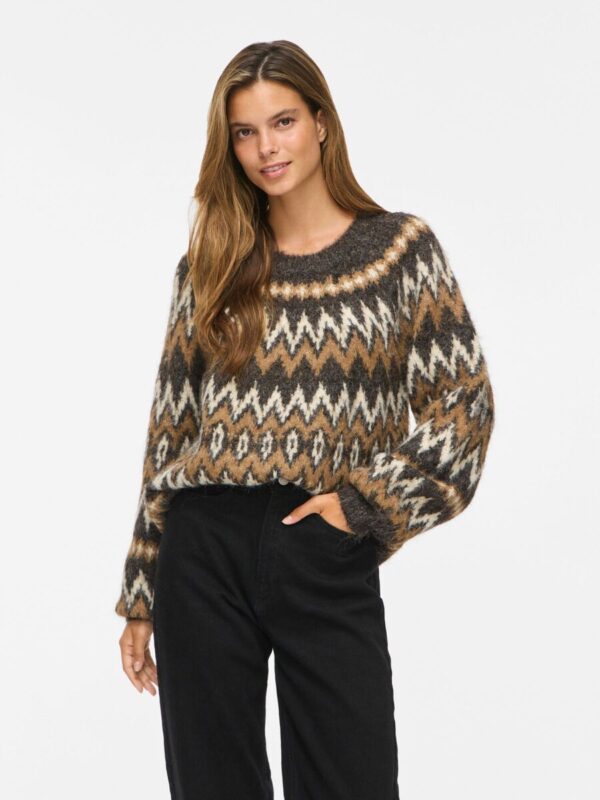 VIBOWS Pullover in maglia jacquard