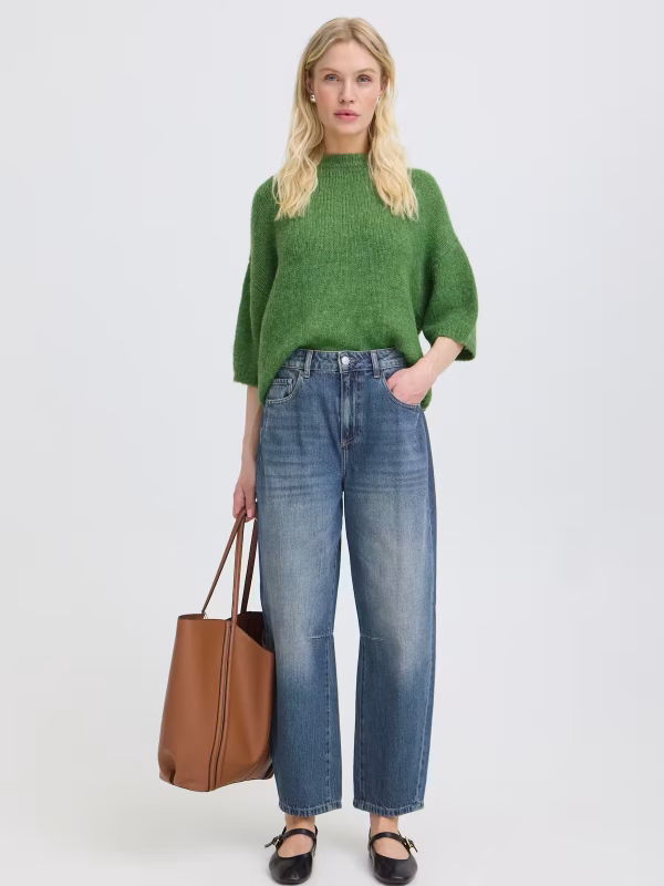 BYKALLUNA Barrel jeans a vita alta
