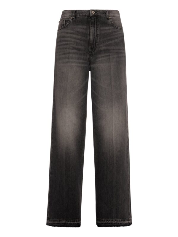 Jeans linea dritta in denim black