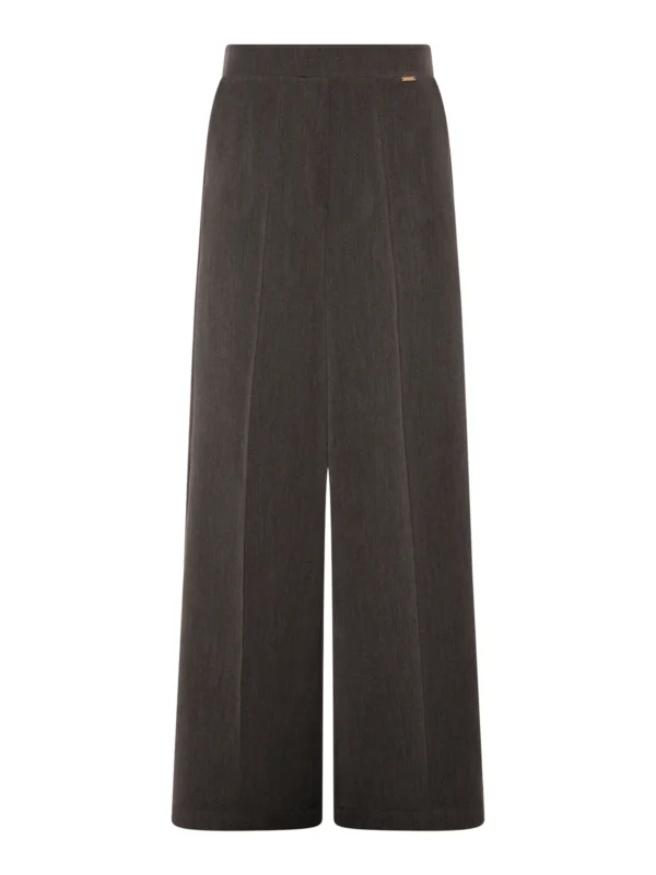 Pantalone flare a vita alta