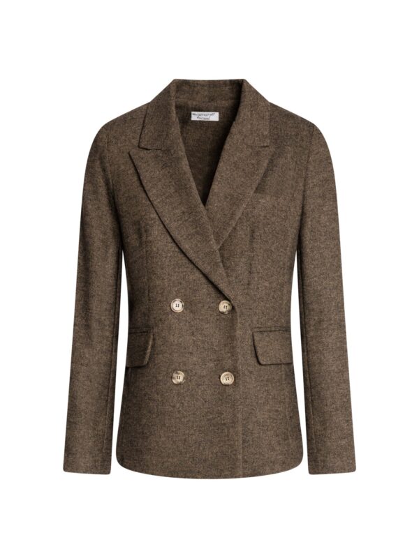 Blazer regular doppiopetto con lana