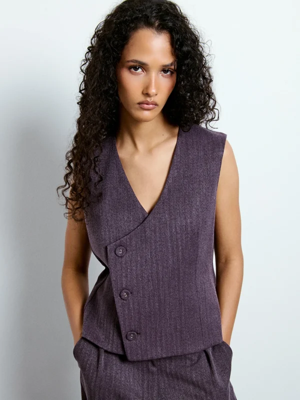 Gilet asimmetrico