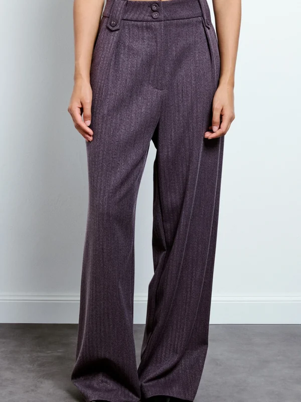 Pantalone palazzo a vita alta